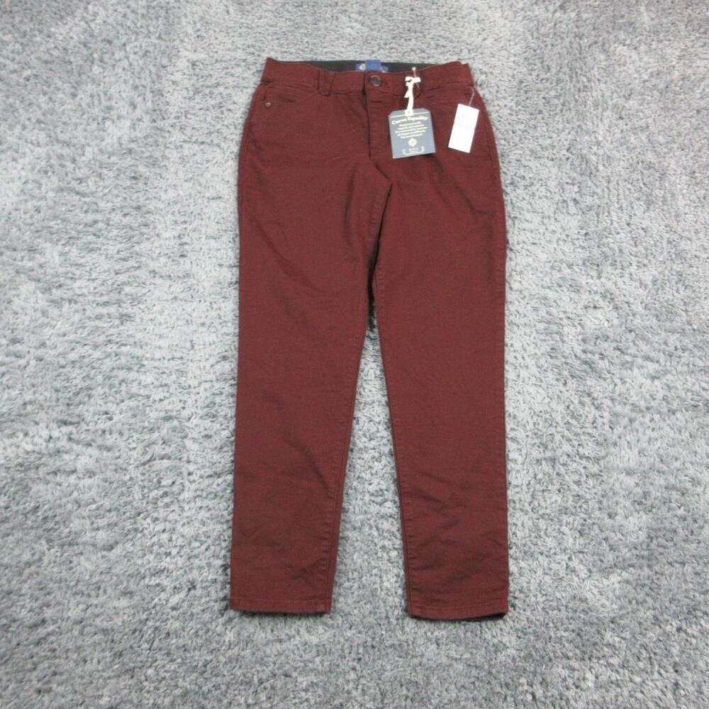 Democracy Leggings Womens 12 Red Ab'solution Jegging Mid Rise 31x29* NWT